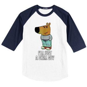 IM Just A Chill Guy Funny Meme Baseball Sleeve Shirt