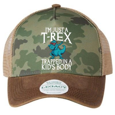 Im Just A T Rex Trapped In A Body Dinosaur Legacy Tie Dye Trucker Hat