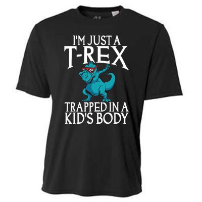 Im Just A T Rex Trapped In A Body Dinosaur Cooling Performance Crew T-Shirt