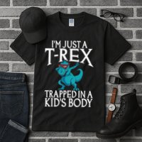 Im Just A T Rex Trapped In A Body Dinosaur Tall T-Shirt