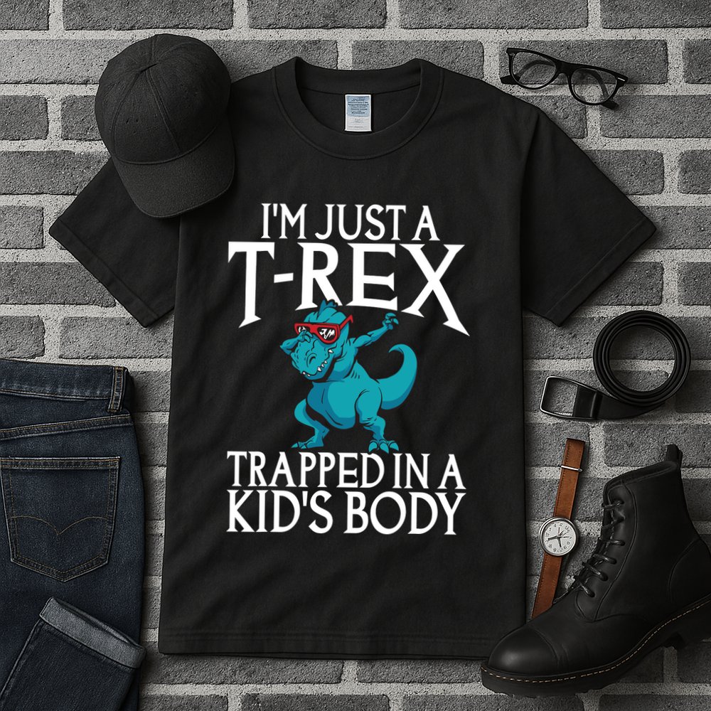 Im Just A T Rex Trapped In A Body Dinosaur Tall T-Shirt