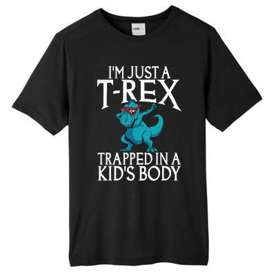 Im Just A T Rex Trapped In A Body Dinosaur Tall Fusion ChromaSoft Performance T-Shirt