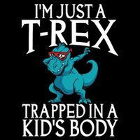 Im Just A T Rex Trapped In A Body Dinosaur Drawstring Bag