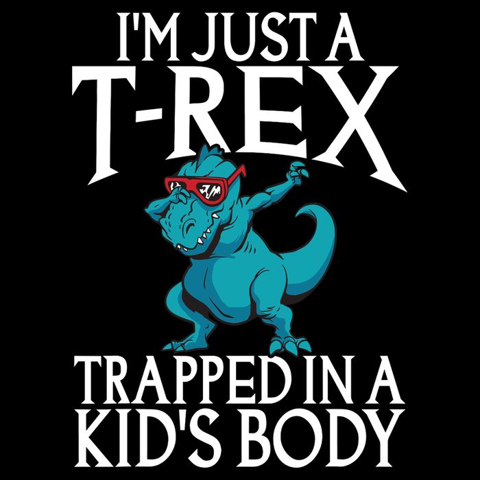 Im Just A T Rex Trapped In A Body Dinosaur Drawstring Bag