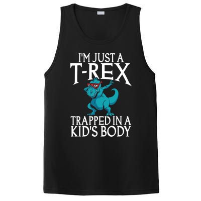 Im Just A T Rex Trapped In A Body Dinosaur PosiCharge Competitor Tank