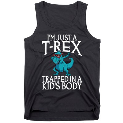 Im Just A T Rex Trapped In A Body Dinosaur Tank Top
