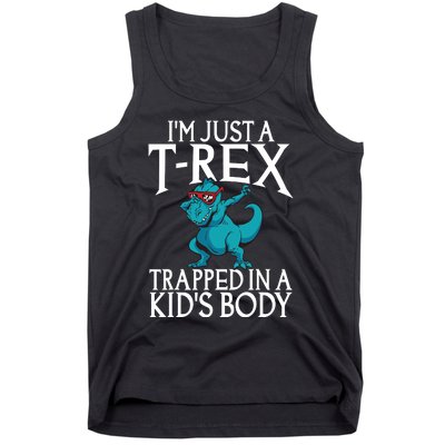 Im Just A T Rex Trapped In A Body Dinosaur Tank Top