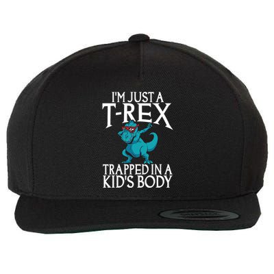 Im Just A T Rex Trapped In A Body Dinosaur Wool Snapback Cap