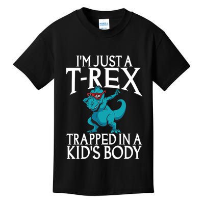 Im Just A T Rex Trapped In A Body Dinosaur Kids T-Shirt