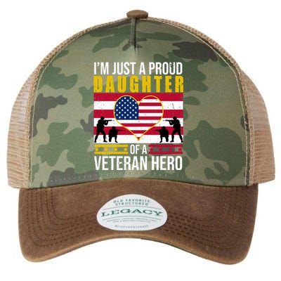 I'm Just A Proud Daughter Of A Veteran Hero Legacy Tie Dye Trucker Hat