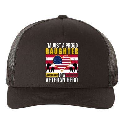 I'm Just A Proud Daughter Of A Veteran Hero Yupoong Adult 5-Panel Trucker Hat