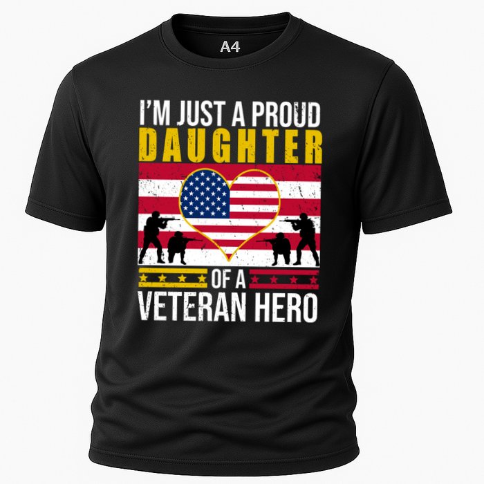 I'm Just A Proud Daughter Of A Veteran Hero Cooling Performance Crew T-Shirt