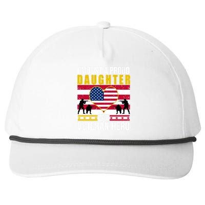 I'm Just A Proud Daughter Of A Veteran Hero Snapback Five-Panel Rope Hat