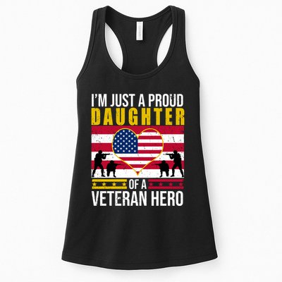 I'm Just A Proud Daughter Of A Veteran Hero Womens Tank Top