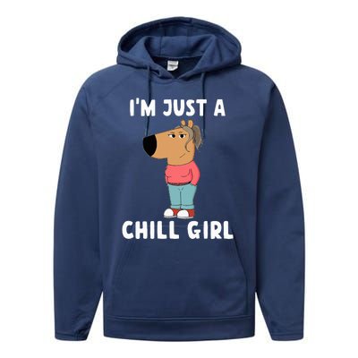 IM Just A Chill Girl Performance Fleece Hoodie