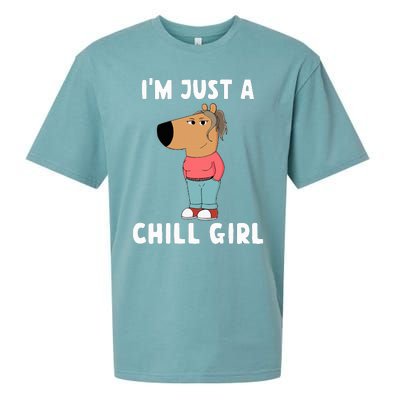 IM Just A Chill Girl Sueded Cloud Jersey T-Shirt