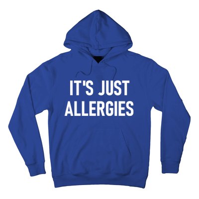 It's Just Allergies Funny Sarcastic Jokes Family Cute Gift Hoodie