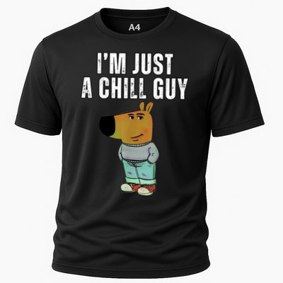 IM Just A Chill Guy Funny Meme Cooling Performance Crew T-Shirt