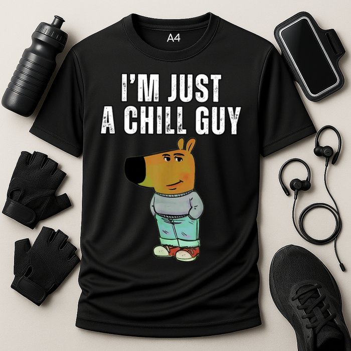 IM Just A Chill Guy Funny Meme Cooling Performance Crew T-Shirt