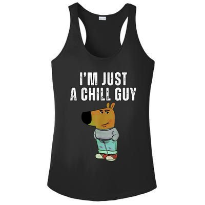 IM Just A Chill Guy Funny Meme Ladies PosiCharge Competitor Racerback Tank