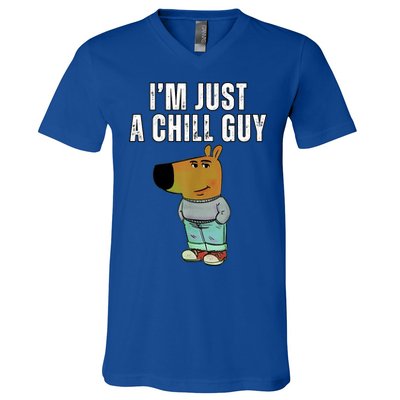 IM Just A Chill Guy Funny Meme V-Neck T-Shirt