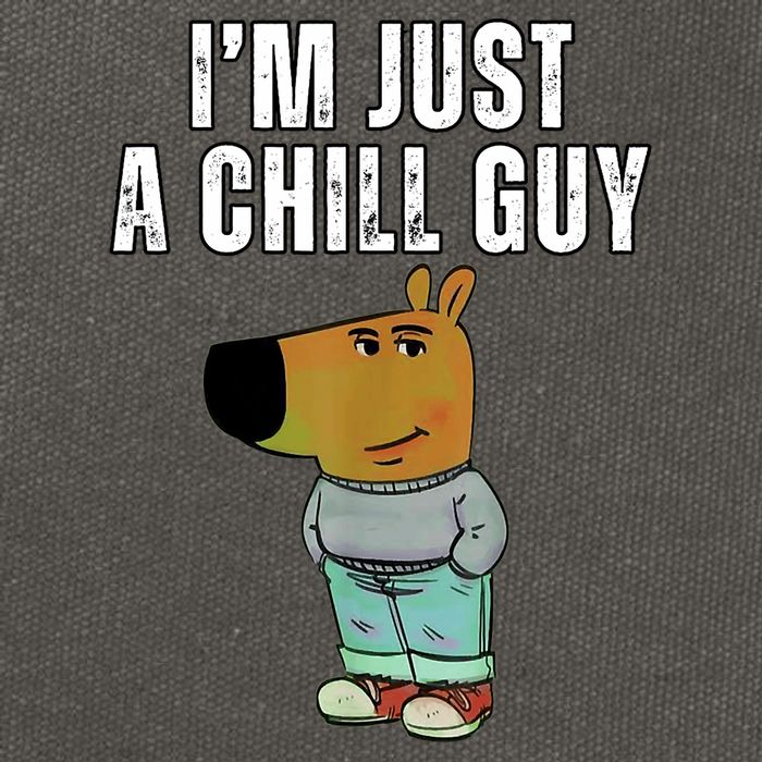 IM Just A Chill Guy Funny Meme Cotton Canvas Backpack