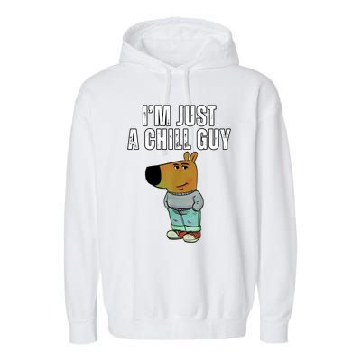 IM Just A Chill Guy Funny Meme Garment-Dyed Fleece Hoodie