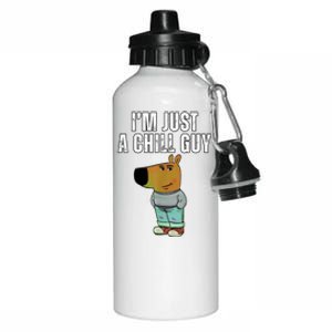 IM Just A Chill Guy Funny Meme Aluminum Water Bottle