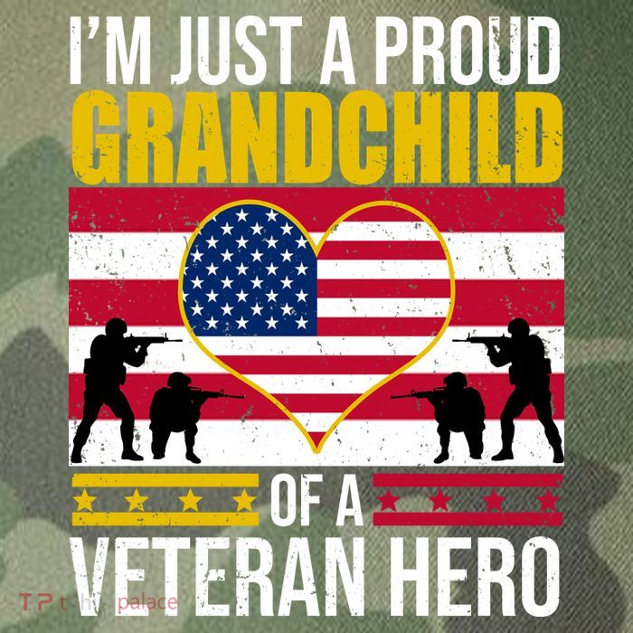 I'm Just A Proud Grandchild Of A Veteran Hero Legacy Tie Dye Trucker Hat