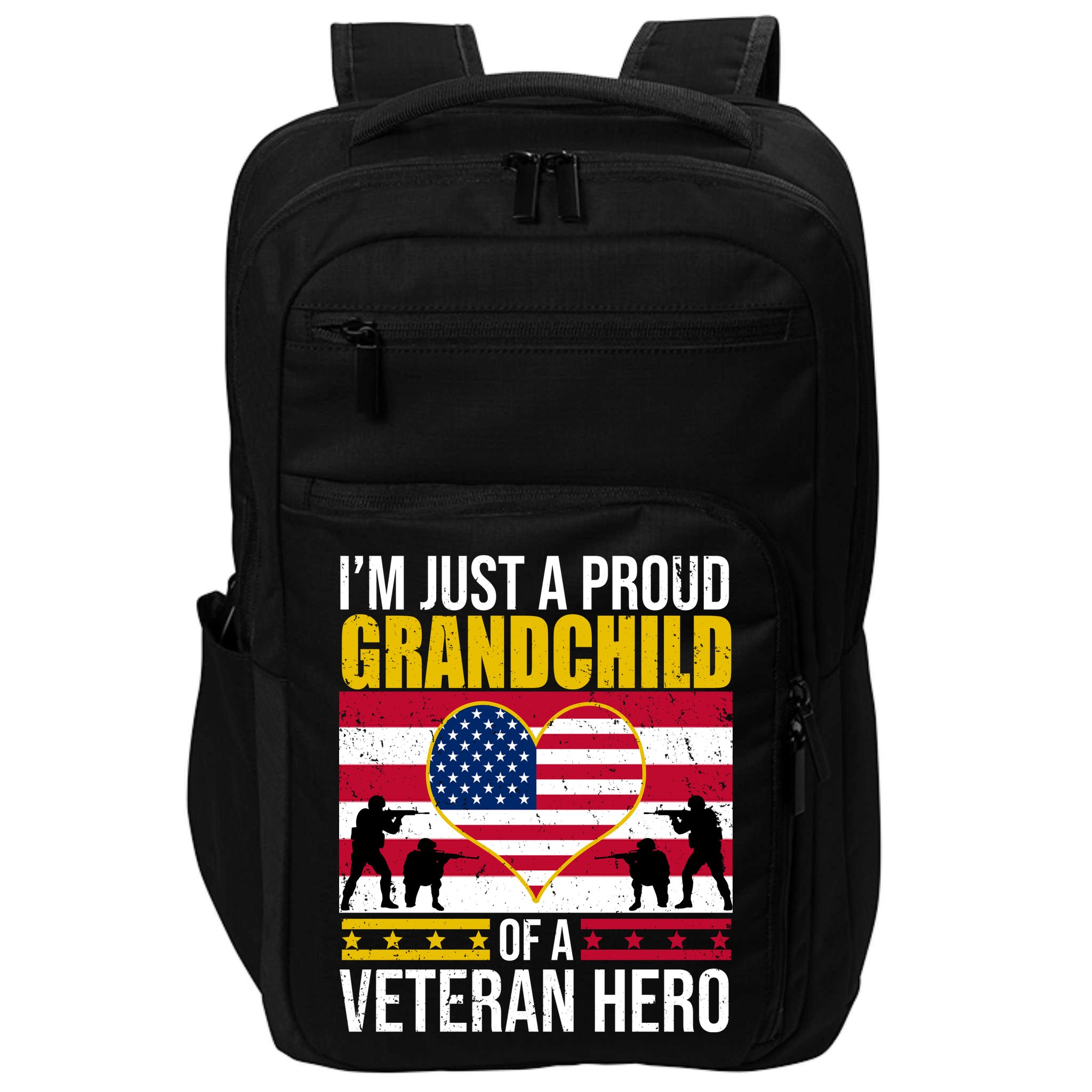 I'm Just A Proud Grandchild Of A Veteran Hero Impact Tech Backpack