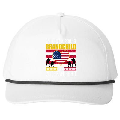 I'm Just A Proud Grandchild Of A Veteran Hero Snapback Five-Panel Rope Hat