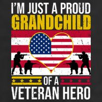 I'm Just A Proud Grandchild Of A Veteran Hero Adult Drive Performance Visor