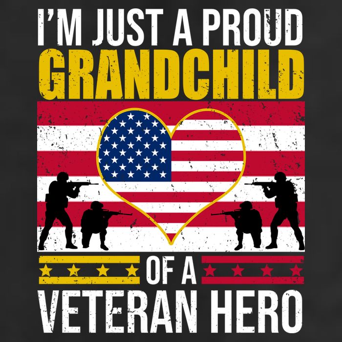 I'm Just A Proud Grandchild Of A Veteran Hero Adult Drive Performance Visor