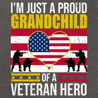 I'm Just A Proud Grandchild Of A Veteran Hero Cotton Canvas Backpack