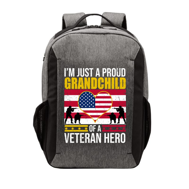 I'm Just A Proud Grandchild Of A Veteran Hero Vector Backpack