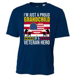 I'm Just A Proud Grandchild Of A Veteran Hero Cooling Performance Crew T-Shirt