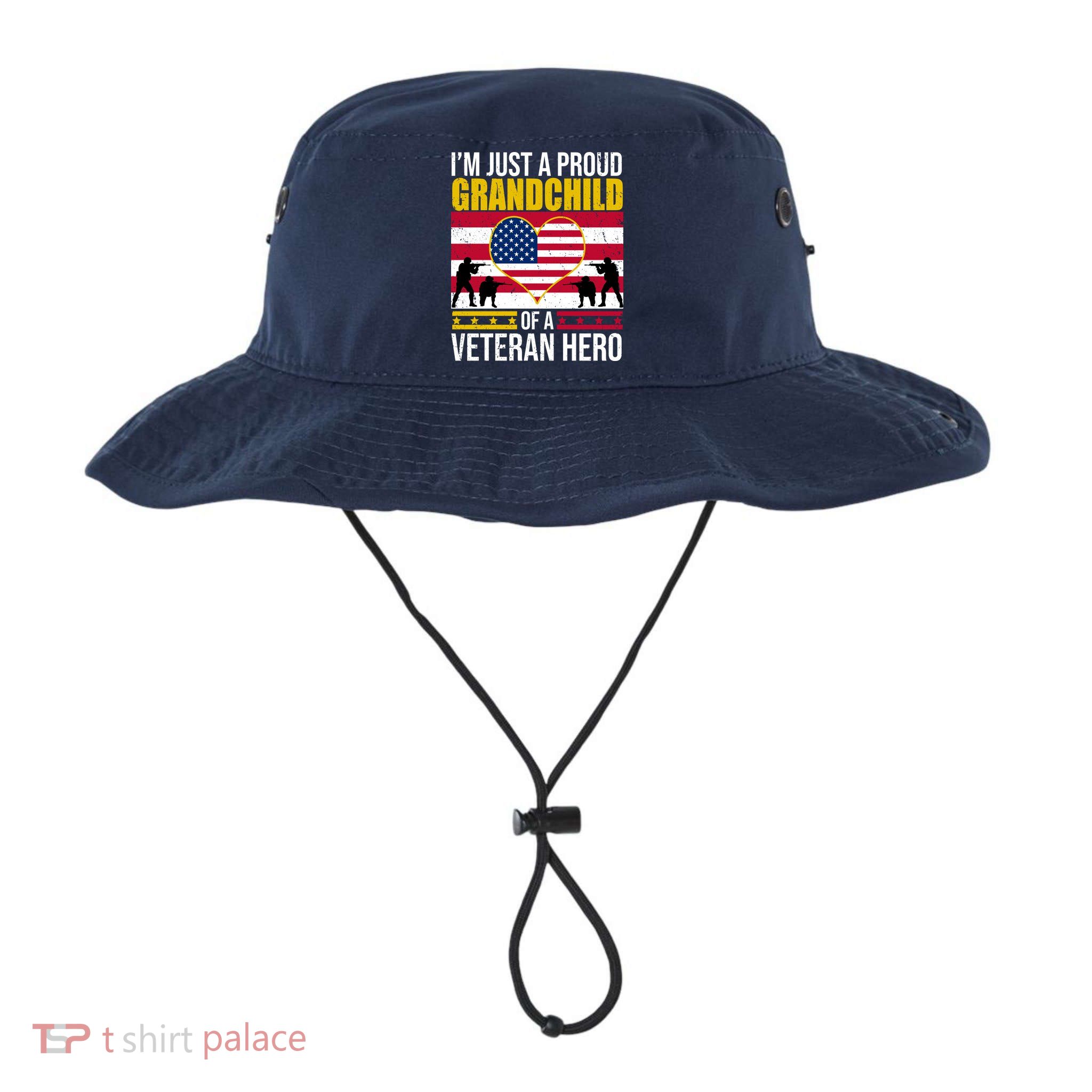 I'm Just A Proud Grandchild Of A Veteran Hero Bucket Hat