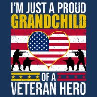 I'm Just A Proud Grandchild Of A Veteran Hero Drawstring Bag