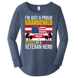 I'm Just A Proud Grandchild Of A Veteran Hero Women's Perfect Tri Tunic Long Sleeve Shirt