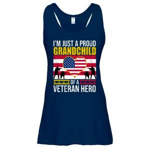 I'm Just A Proud Grandchild Of A Veteran Hero Ladies Essential Flowy Tank