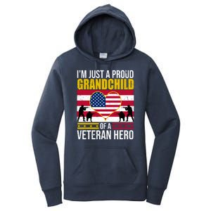 I'm Just A Proud Grandchild Of A Veteran Hero Women's Pullover Hoodie