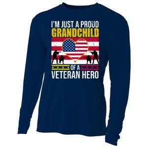 I'm Just A Proud Grandchild Of A Veteran Hero Cooling Performance Long Sleeve Crew