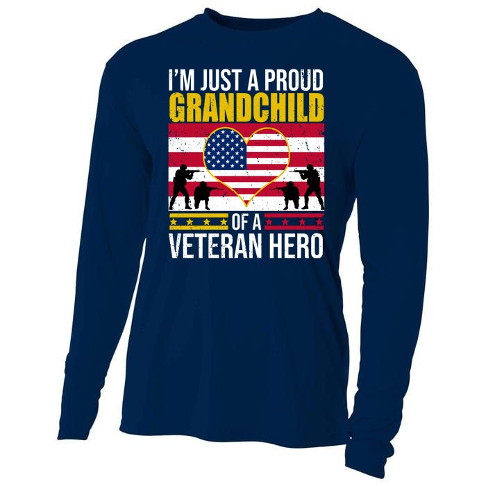 I'm Just A Proud Grandchild Of A Veteran Hero Cooling Performance Long Sleeve Crew