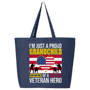 I'm Just A Proud Grandchild Of A Veteran Hero 25L Jumbo Tote