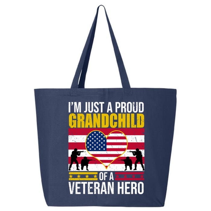 I'm Just A Proud Grandchild Of A Veteran Hero 25L Jumbo Tote