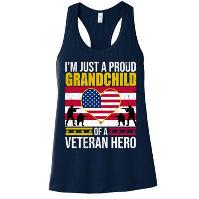 I'm Just A Proud Grandchild Of A Veteran Hero Womens Tank Top