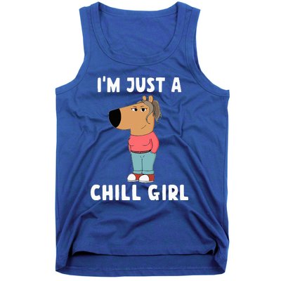 IM Just A Chill Girl Funny Meme Tank Top