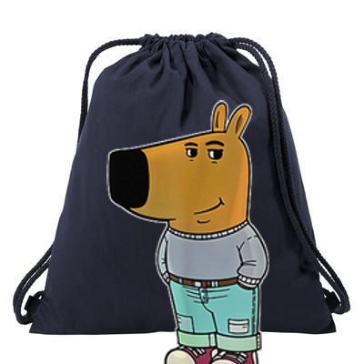 IM Just A Chill Guy Funny Meme Drawstring Bag