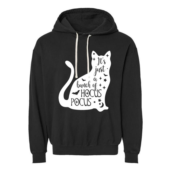 It's Just A Bunch Of Hocus Pocus Cat Garment-Dyed Fleece Hoodie