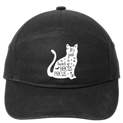 It's Just A Bunch Of Hocus Pocus Cat 7-Panel Snapback Hat